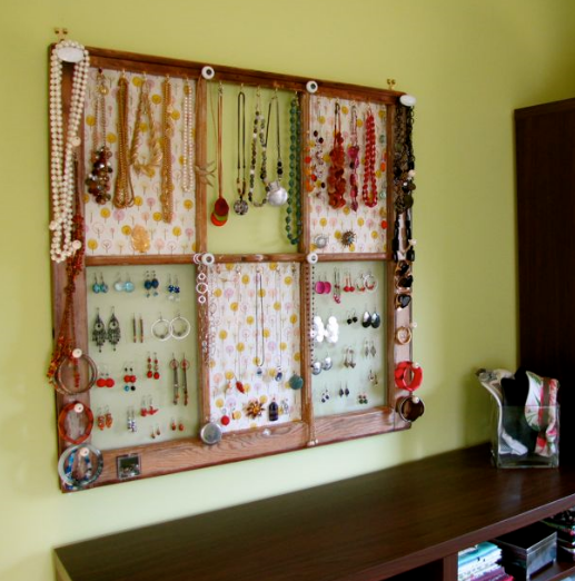 Window Frame Jewelry Holder