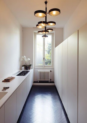 Minimalist narrow kitchen design ideas