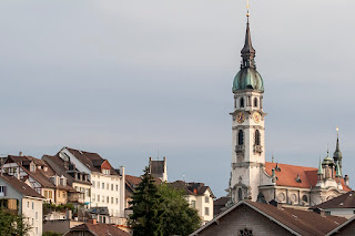 Frauenfeld - Blick zur Altstadt mit seinen markanten Kirchen.