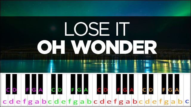 Lose It by Oh Wonder Piano / Keyboard Easy Letter Notes for Beginners