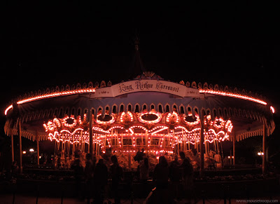 King Arthur Carrousel Carousel Disneyland night merry round