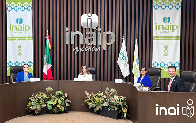 Sesiona pleno del INAI en Mérida