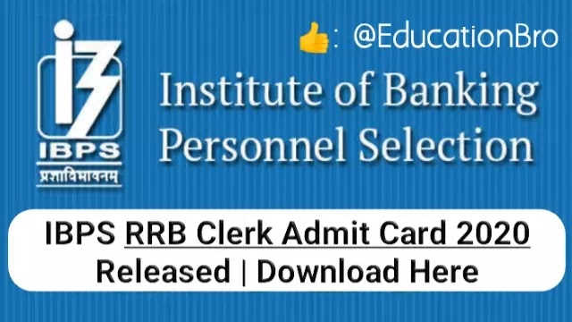 IBPS RRB Clerk Admit Card 2020 Released: Download Here IBPS RRB Office Assistant Admit Card  