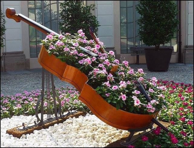 violin Flower bed ideas
