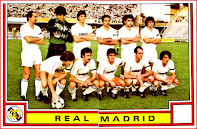 REAL MADRID C. F. - Madrid, España - Temporada 1982-83 - Stielike, Agustín, Bonet, San José, Ricardo Gallego y Camacho; Ito, Del Bosque, Santillana, Metgod y García Hernández - REAL MADRID 2 (Stielike, Santillana)  FK VOJVODINA NOVI SAD 1 (Tintar) - 06/08/1982 - XIII Trofeo Ciudad de la Línea, semifinal - La Línea de la Concepción, Cádiz, Estadio Municipal - El Madrid se adjudicaría el Trofeo al vencer 2-0 al Athletic Club de Bilbao en la final