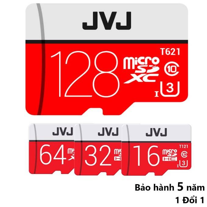 Thẻ nhớ 128Gb/64Gb/32Gb/16Gb JVJ Pro U3 Class 10 – chuyên dụng cho CAMERA tốc độ cao 95Mb - 140Mb/s tương thích cao