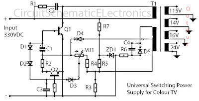 universal Switching power supply TV