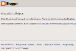 Penyebab Blog Kita Dihapus Pihak Google