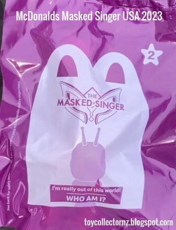 McDonalds Masked Singer Toys 2023 USA Happy Meal Toy Alien Figure MIP Sealed in blind bag number 2