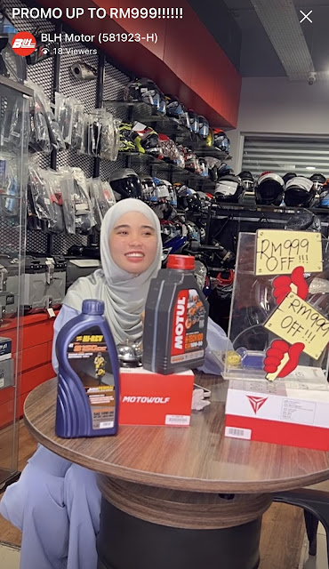 Pengedar Motor di Melaka Cipta Rekod Shopee Live