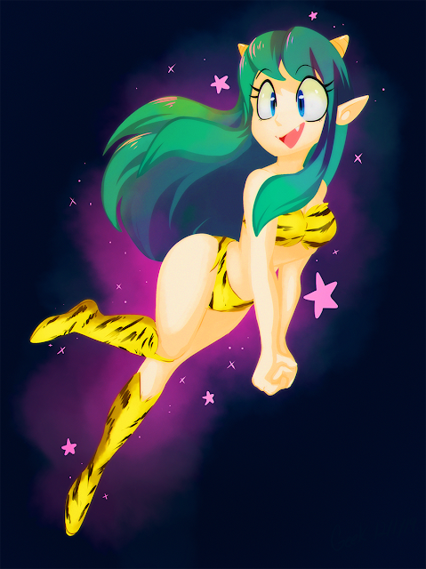 Urusei Yatsura Cartoon style Mobile Wallpaper