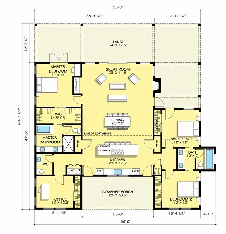 Desain Denah Rumah  Minimalis  1  Lantai 3  Kamar  Tidur  