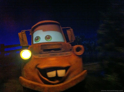 Mater Radiator Springs Racers ride DCA Cars Land Carsland