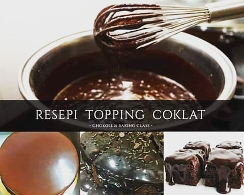 Rahsia Topping Coklat Jadikan Kek Cantik Dan Sedap