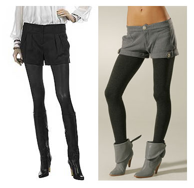 Fall Fashion Shorts  Tights on This Is The Perfect Way To Wear The Leggings With Shorts  Thick Enough