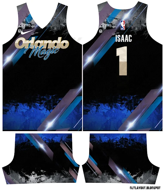 Orlando Magic Isaac Basketball Jersey template