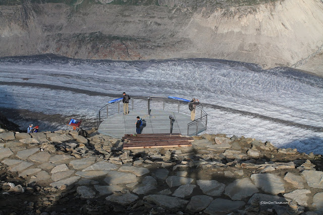 Geology travel Alps Switzerland Aletsch glacier Fiesch Laax hiking mountains ice copyright RocDocTravel.com