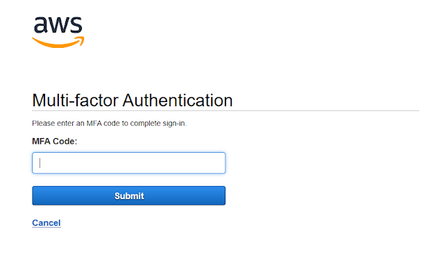 aws multi-factor authentication