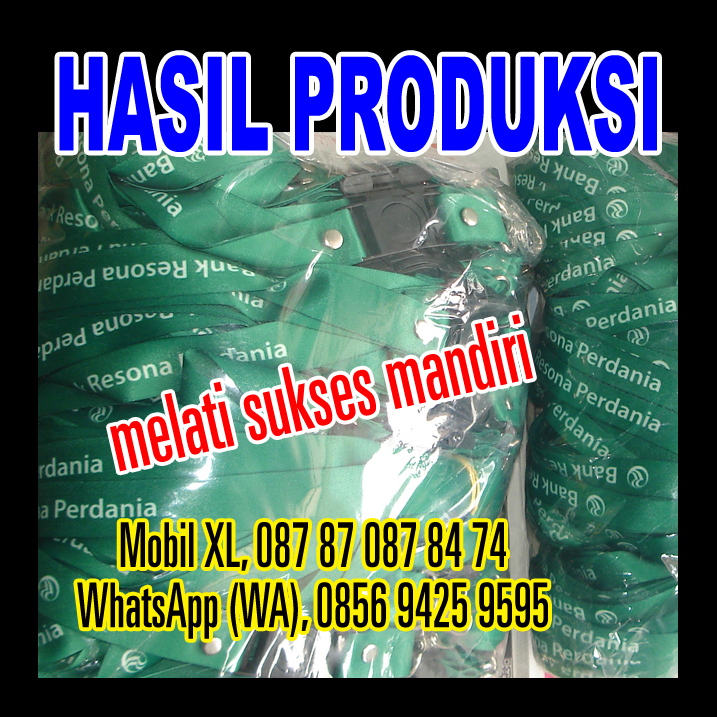 spanduk instant melati sukses mandiri lanyard tali id 