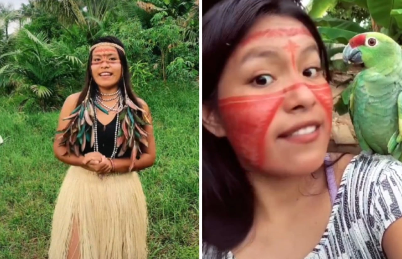 Esta tiktoker indígena te muestra cómo es la vida en la Amazonia