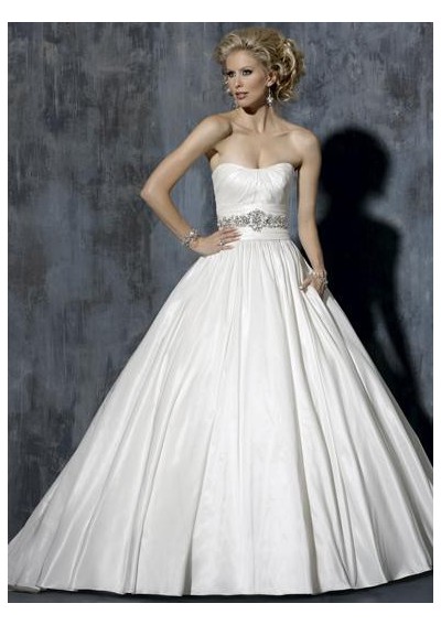 Strapless Wedding Bridal Dress