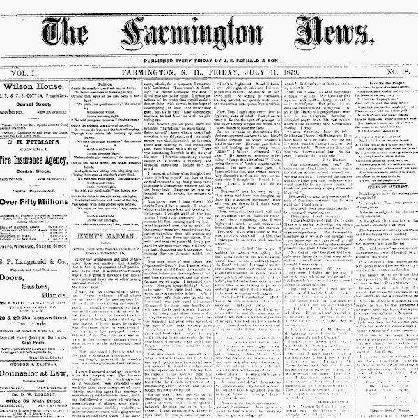 Issues of the Farmington News Now Available Online