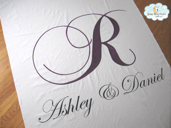 Wedding Aisle Runner for Ashley This was the perfect design for Ashley 39s