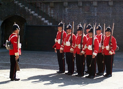 Historic re-enaction at Landguard Fort. ©2007 Arthur Loosley