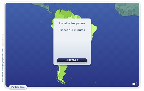 "Geo Quizz América del Sur" (Juego de localización geográfica)