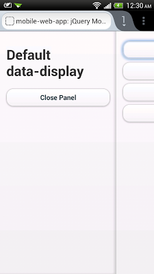 Panel wedget of jQuery Mobile 1.3.0 beta