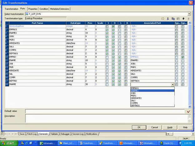 DYNAMIC LOOKUP WITH UPDATE STRATEGY