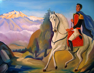 El Libertador en los Andes. Francisco Rivero.