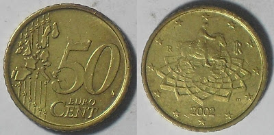 italy euro 50 cents 2002
