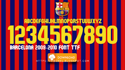 Barcelona 2009-2010 font TTF