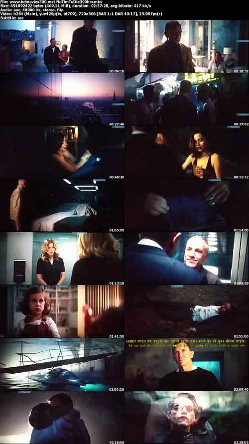 No Time To Die 2021 480p 400MB HDCAM Hindi Dubbed MKV