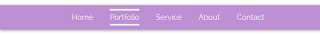 Flat Purple navigation menu