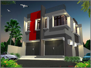 Model Desain Ruko Minimalis 2 lantai modern