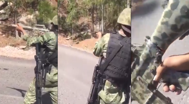 VIDEO.- Parecen Militares en enfrentamiento, pero son Sicarios de Los Cabrera a la orden del Cártel de Sinaloa mostrando su poderío en carretera