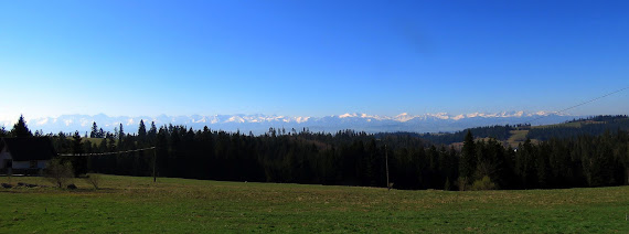 Panorama Tatr z Obidowej.