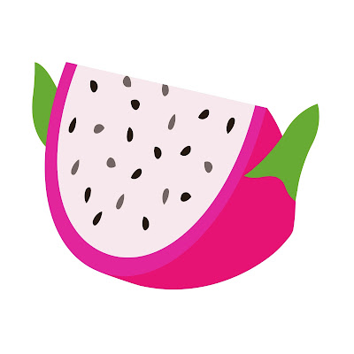 Pencil Sketch and Free Cartoon Images of Dragon Fruit