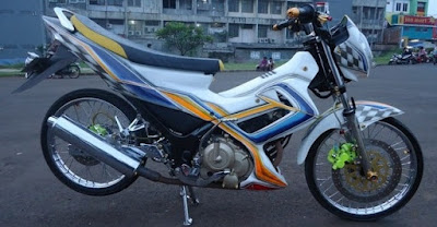 Modifikasi Motor Satria FU Airbrush Terbaru