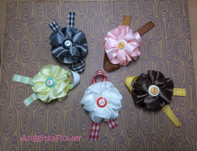 Cara Membuat Bunga Pita Ribbon Flower Tutorial 