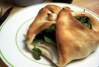 Spinach Calzones with Blue Cheese