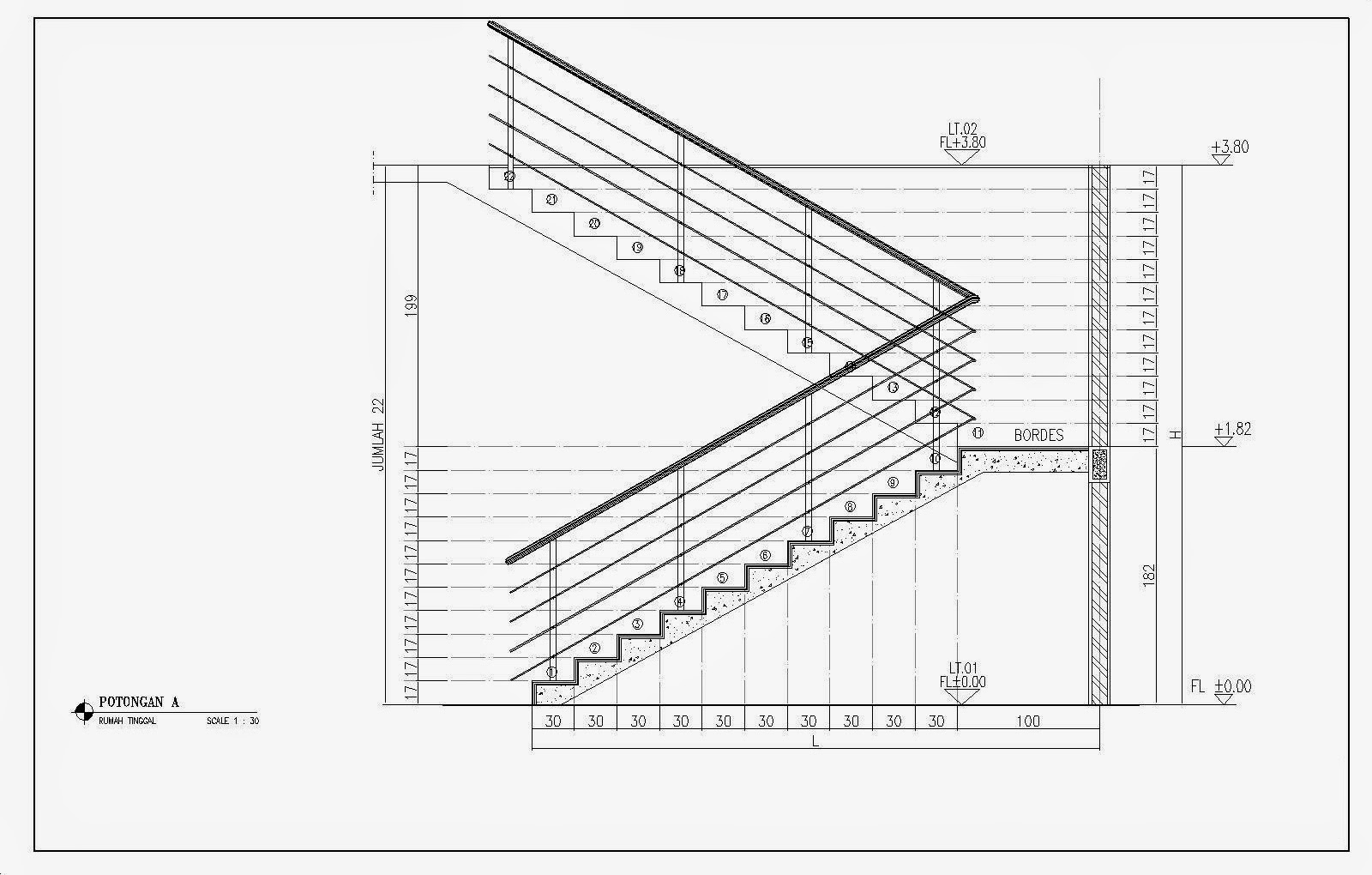 Railing Tangga  Modern Minimalis 