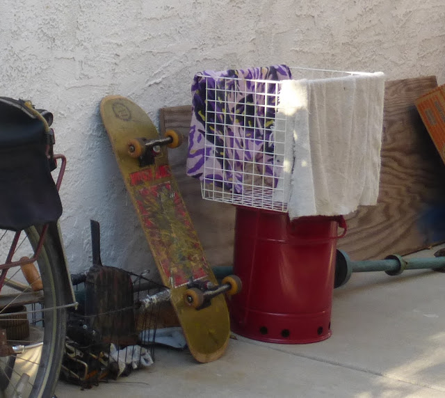 new bike basket from garage sale