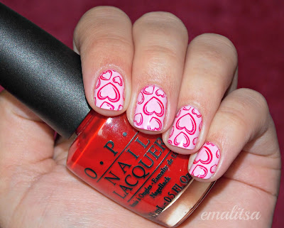 valentine s day heart nail art happy valentine s day everyone whether ...