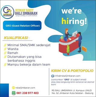 Loker RS Bali Jimbaran Tahun 2020