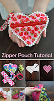 Sweet Heart Zip Pouch Tutorial