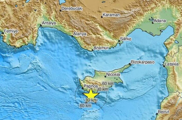 Another earthquake of 3.2 in Ypsonas, south Cyprus following 3.9 Limassol tremor on Saturday