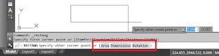 cara buat rectangle, tutorial menggambar di autocad , cara membuat persegi panjang di autocad, cara membuat rectangle pada autocad 2013